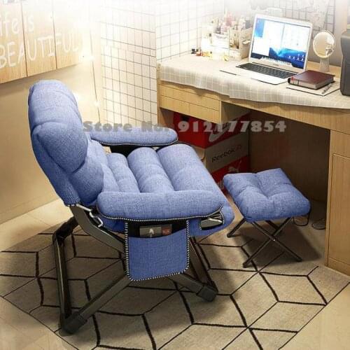 Lazy sofa bedroom small single dormitory bedroom computer sofa chair home backrest leisure folding recliner