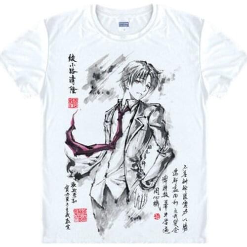 Youkoso Jitsuryoku Shijou Shugi no Kyoushitsu e Ayanokouji Kiyotaka Cosplay t-shirt Anime t shirt Polyester Tees tops