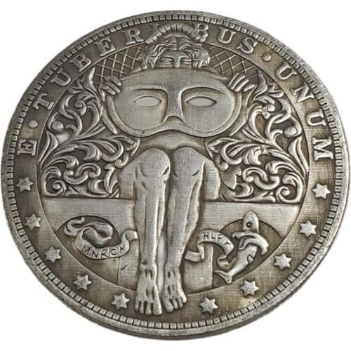 Beautiful Woman Commemorative Coin Holding Blindfold Collect Coin Stars Decoration Crafts Coin Gift Coin 1pcs