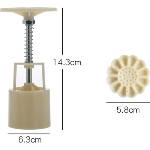 Mooncake Mold Set DIY Plastic Pastries Cake Plungers Hand Press Mooncake Mould Baking Tool JW