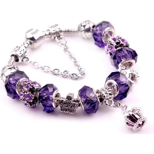 MPB5 Charm Bracelet Mothers Day Gift Copper Chain Bracelets Bangles Jewelry for Women