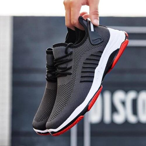 Summer Anti Slip Mens Running Shoes Mens Sport Shoes 2020 Mens Sneakers Men Sports Shoes Walking Black Trainers Men Boty B-420