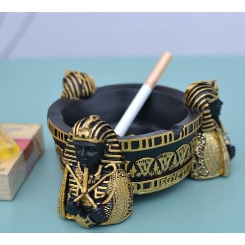 Special Offer Ashtray Gift Personality Office Hotel KTV Sitting Room Adornment Ancient Egypt Ashtray Desktop Decoration