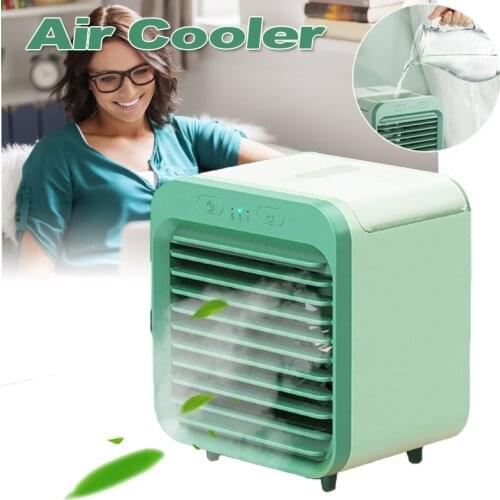 Air Cooler Portable Mini Evaporative Air Cooler Rechargeable USB Fan for Home Room Office Desktop Cooling Fan Air Conditioner
