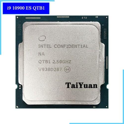 Intel Core i9-10900 es i9 10900 es QTB1 2.5 GHz Ten-Core Twenty-Thread CPU Processor L2=2.5M L3=20M 65W LGA 1200