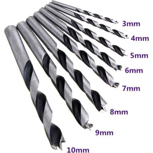 Hand Drill Twist Drill Bit 2015 New Limited Twist Drill Bit Herramientas Tool Taladro 8pcs 3-10mm Woodworking Set