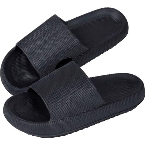 Bathroom Women Thick Platform Slippers Summer Beach Eva Soft Sole Slide Sandals Leisure Men Ladies Indoor Home Anti-slip Shoes