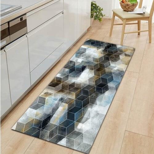 Nordic Entrance Doormat Kitchen Carpet Home Marble Hallway Floor Decor Living Room Coffee Tables Area Rug Bathroom Anti-Slip Mat