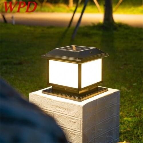 Outdoor Solar Post Lamp Wall Lights With Remote Control Waterproof IP65 Modern LED For Home Garden