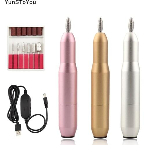 USB Portable Nail Drill Pen Electric Nail Drill Machine 20000 RPM Manicure Machine Set for Manicure Gel Polisher Pedicure Tools