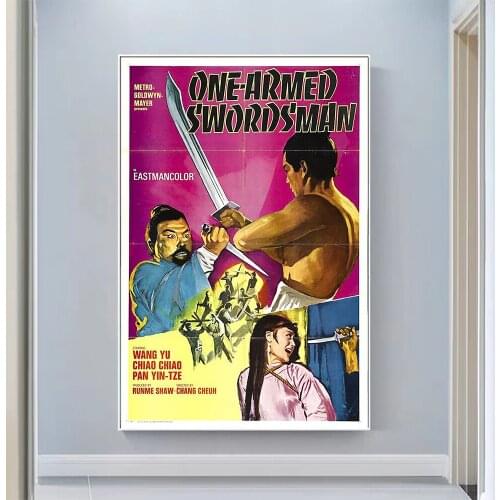 V0528 The One Armed Swordsman Vintage Classic Movie Wall Silk Cloth HD Poster Art Home Decoration Gift