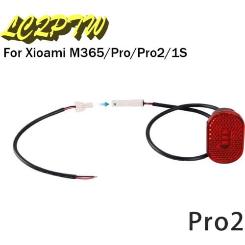 Suitable For Xiaomi M365/Pro/1S/Pro2 Electric Scooter Rear Tail Lamp LED Tail Stoplight Scooters With Taillight Cable Accessory