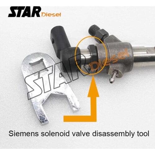 STAR diesel S0076 Common Rail Fuel Injector Nozzle Solenoid Valve Disassembly Removal Tool For Siemens Piezo