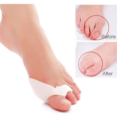 10pairs/lot Gel Silicone Bunion Corrector Big Toe Separators Straightener Spreader Foot Care Tool Hallux Valgus Pro massager