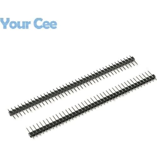 10 pcs 40P 1x40 2.54mm breakable pin male header Iron for PCB board