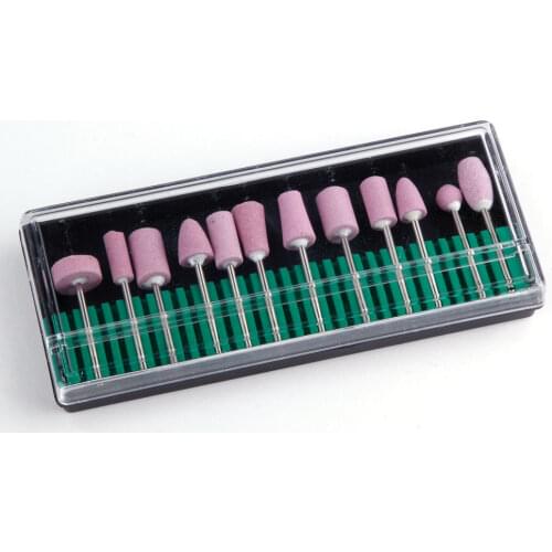 12pcs Milling Nail Drill Bits Set for Electric Apparatus Manicure Machine Nail Files Nail Quartz Grinding Cutters for Manicure