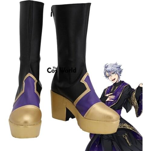 2 Styles Twisted Wonderland Azul Ashengrotto Games Customize Cosplay Shoes Boots