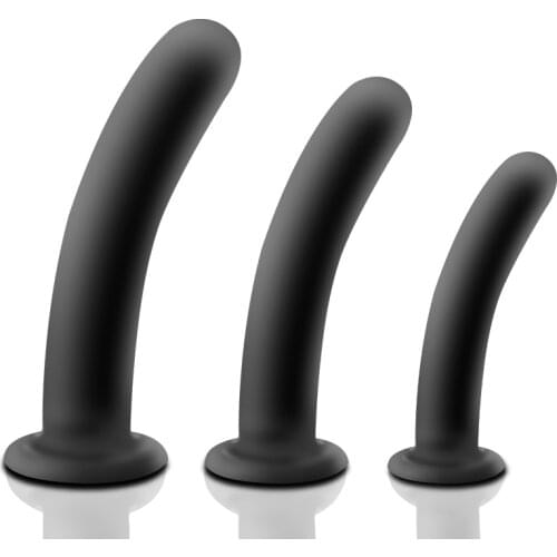 3PCS/lot Silicone Anal Dildo Set Anal Trainer Kit Big Butt Plug Unisex Anal Sex Toy Erotic Products for Men Gay Women Fake Penis