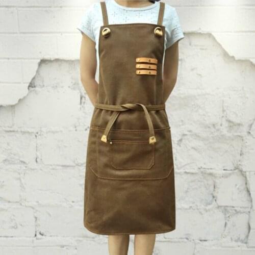 A024 Work Apron Cooking Kitchen Apron For Woman Men Chef Waiter Cafe Shop BBQ Hairdresser Aprons