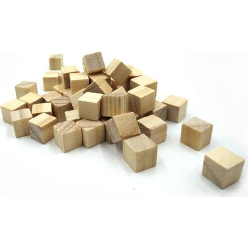 ANGRLY 50pcs Square Block Ornaments Christmas Tree Decor Home Shop Hanging Tags Wedding Decoration Gift Box Crafts Supplies