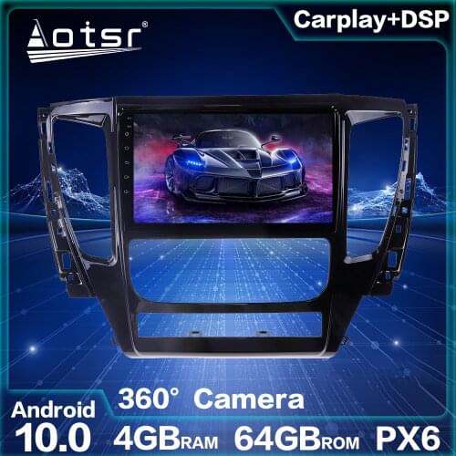 Android 10.0 64G Auto Stereo Unit Android Radio Car Multimedia Screen Car GPS Navigation For Mitsubishi Pajero 2016-2018 Carply