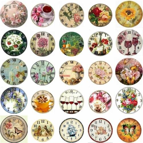 AZQSD 5D DIY Diamond Painting Cartoon Wall Art Diamond Embroidery Wall Clock Picture Full Square Diamond Mosaic Home Decoration