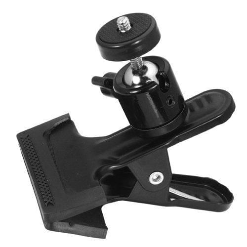 Spring Clamp Clip Holder Mount with Ball Head w/ standard 1/4" Screw for SLR, Digital SLR, Video Cameras