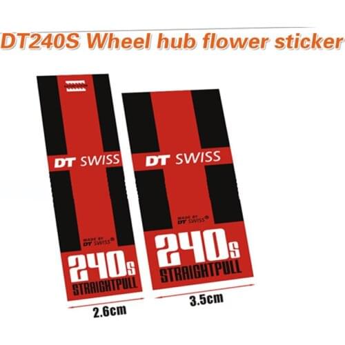 DT240S road bike bubs stickers MTB Wheels Hubs Stickers Unreflective Glossy Decoration Front And Rear Hubs Stickers