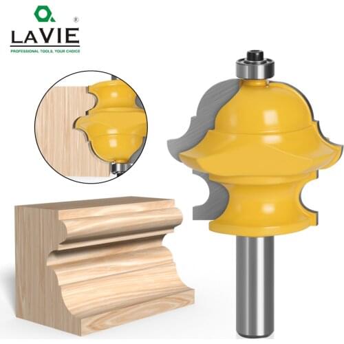 LAVIE 1PC 12mm 1/2 Shank Multiform Multi-profile Molding Router Bit Door Milling Cutter for Wood Woodworking Tools MC03085