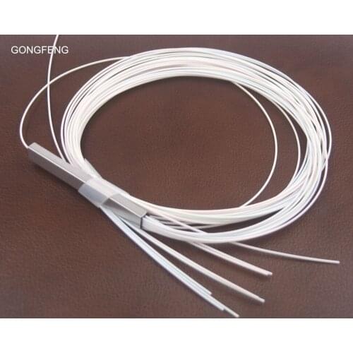 GONGFENG 10PCS New Single Mode 1*8 Optical Fiber Splitter 0.9mm Bare Fiber Mini Steel Tube Fiber Bundle Connector Free shipping