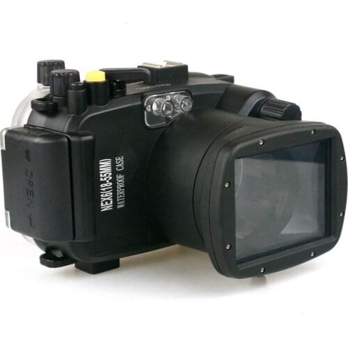 Mekon Nex 6 Shockproof Housing 40M 130ft Scuba Diving Equipment Waterproof Case for SONY NEX6 NEX-6 18-55MM Lens Camera