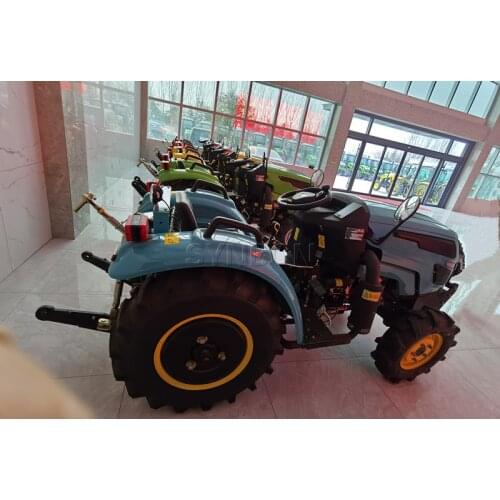 Mini New Hydraulic Farm Tractor 4WD 50HP Agriculture Machinery Orchard Greenhouse Equipment Garden Tractor