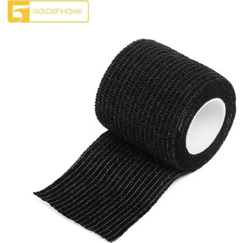 GOLDENHAWK Black Color Disposable Bandage Tattoo Sport Non-woven Wrap Tape Self Adhesive Elastic Bandage For Tattoo Machine