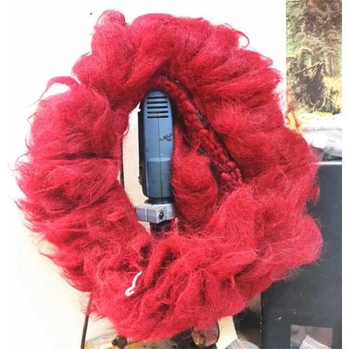 L025 Tibetan Mastiff yak`s hair red collar-Kekhor,extra-big Zangao`s Collar 6 layers the ex-bigg dog neck collar