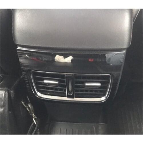 For Mazda CX-5 CX5 KF 2017 2018 2019 2020 Interior Armrest Box Rear Air Condition Vent Cover Trim Air Outlet Decorative