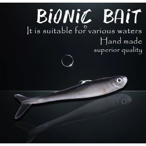 RM503 Fishing Lure 80mm 2g 0-1.2m Floating Simulation soft bait Artificial bait fishing tackle fake fish model Excellent quality