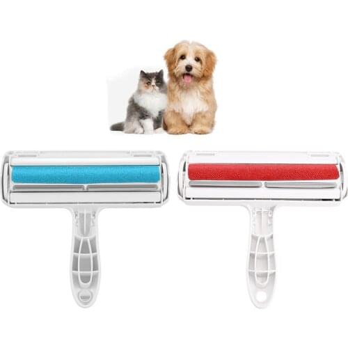 Best Dog Comb Tool Pet Hair Roller Remover Dog Cat Fur Brush Base Home Furniture Sofa Clothes Convenient Cleaning Lint Brush