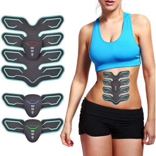 Muscle Stimulator ABS Hip Trainer EMS Abdominal Belt Vibration Fitness Massager Electrostimulator Muscular Training Apparatus