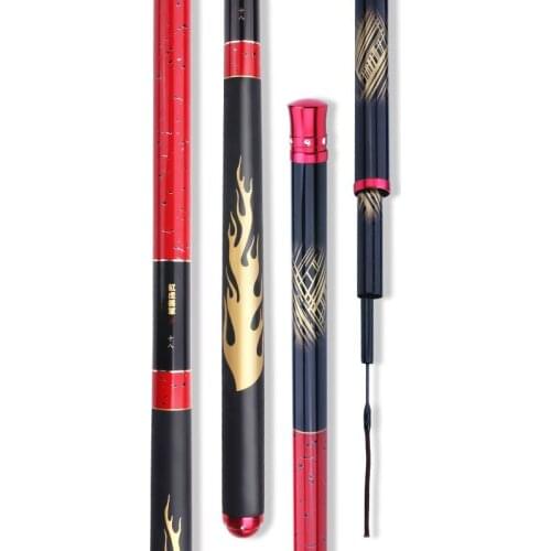 Carbon Telescopic Wedkarstwo Olta 6H Super Hard Hand PoleS Vara De Pesca 19 Tune Carp Fishing Peche 3.6M-5.7M Taiwan Fishing Rod