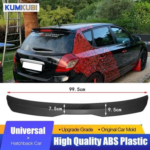 For Toyota Honda Universal Rear Roof Lip Spoiler Wing ABS Decorate Strips Fit Hatchback Car Gloss Matte Black For BMW BENZ AUDI
