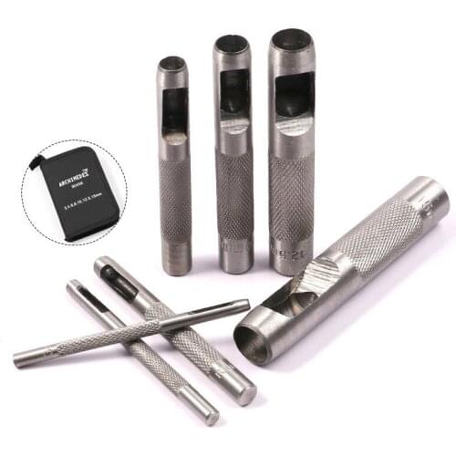 High quality 3-15MM Pick Leather Tools Leather Punch Leathercraft Hole Craft Set Hollow Puncher Belt Punch for Belt Plastic