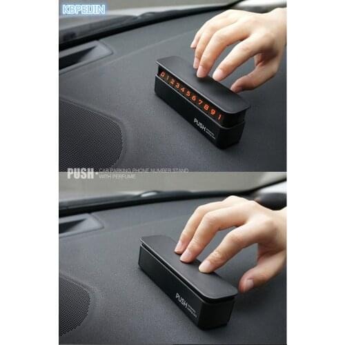 Upscale Drawer style Car Temporary Parking Card Aromatherapy 2 and 1 for SsangYong korando kyron rexton 2 rodius accessories