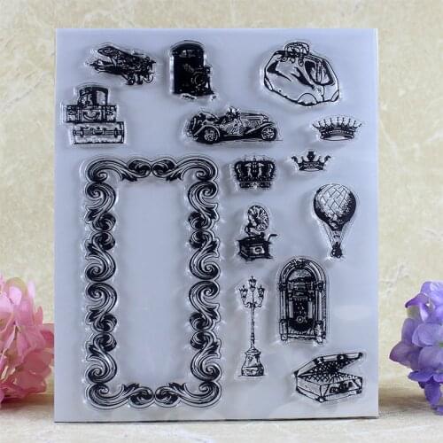 YLCS140 Balloon Silicone Clear Stamps For Scrapbooking DIY Album Paper Cards Making Decoration Embossing Rubber Stamp 15x18cm