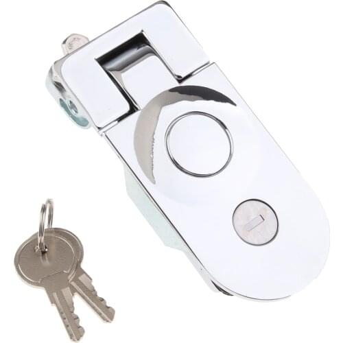 Compression Latch Lock Push Button Trigger Latches Key Locking for Marine, Boat, RV, Trailer, Camper, Motor Home, Cargo Trailer