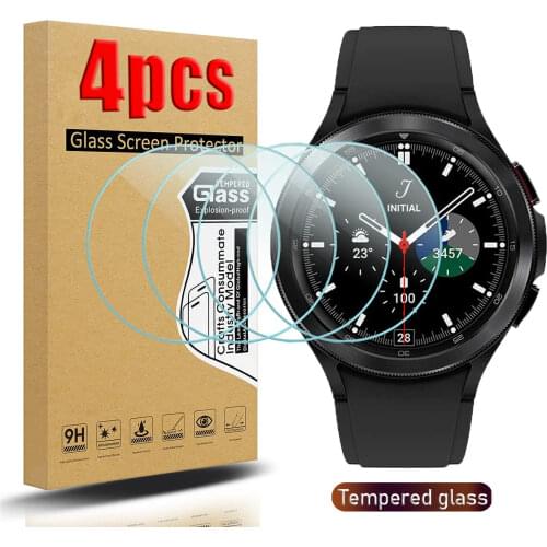 1-4pcs 9H Tempered Glass Screen Protectors for Samsung Galaxy Watch 4 40/44mm Classic 42/46mm Watch 4 Glass Protecor Anti scrach