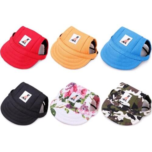 1pc Pet Hat Dog Baseball Cap Outdoor Pet Sun Hat Summer Canvas Visor Puppy Dog Clothing Accessories casco mascotas