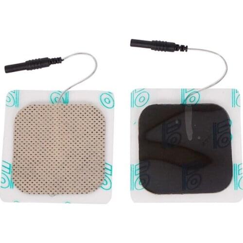 EMS Electrode Pads Silicone Gel Tens Electrodes Acupuncture Physiotherapy Nerve Muscle TENS Pads for SDZ series /2 pieces/Pair