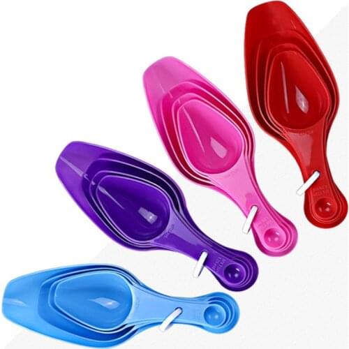 4pcs Multi-function Kitchen Measuring Spoons Baking Ingredients Color Ice Shovel Flour Snapsome Rice Grain Shovel