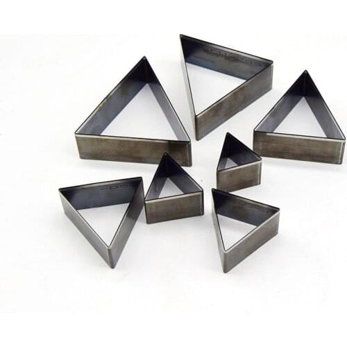 7 Pcs/Set 20/25/30/35/40/45/50mm Triangular Pendant Knife Mold Manual Leather Tool Mold Leather Kn/Ife Mold Laser Knife Mold A09