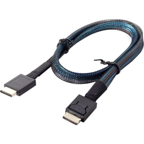 OCuLink PCIe PCI-Express SFF-8611 4i to OCuLink SFF-8611 SSD Data Active Cable 50cm